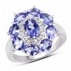 Image 1 : Sterling Silver Tanzanite Ring