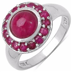 Sterling Silver Ruby Ring