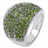 Image 2 : Sterling Silver Chrome-Diopside Ring