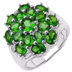 Sterling Silver Chrome-Diopside Ring