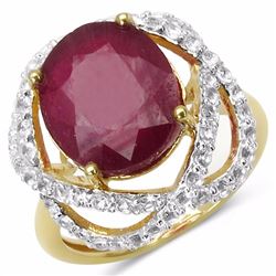 Sterling Silver Ruby Ring