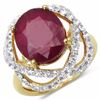 Image 1 : Sterling Silver Ruby Ring
