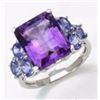 Image 1 : Sterling Silver African Amethyst Ring