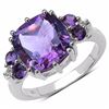 Image 1 : Sterling Silver African Amethyst Ring