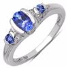 Image 1 : Sterling Silver Tanzanite Ring
