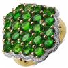 Image 1 : Sterling Silver Chrome-Diopside Ring