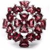 Image 2 : Sterling Silver Rhodolite Ring