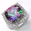 Image 1 : Sterling Silver Mystic Quartz Ring