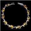 Image 2 : Natural Oval Yellow Citrine Garnet 64 Carats Bracelet