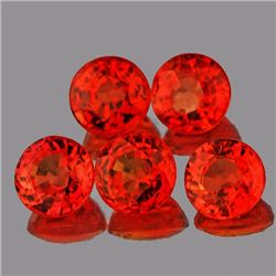 Natural Orange Sapphire 3.70 MM- VVS