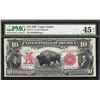Image 1 : 1901 $10 Bison Legal Tender Note Fr.114 PMG Choice Extremely Fine 45EPQ