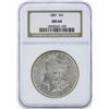 Image 1 : 1887 $1 Morgan Silver Dollar Coin NGC MS64