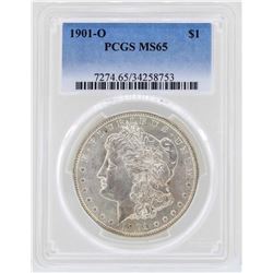 1901-O $1 Morgan Silver Dollar Coin PCGS MS65