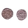 Image 2 : Lot of (2) 1540-1590 KB Hungary Ferdinand I - Madonna & Child Silver Denar Coins