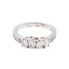 Image 1 : 14KT White Gold 1.27ctw Diamond Ring