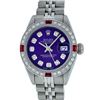 Image 1 : Rolex Stainless Steel 0.70ctw Ruby and Diamond DateJust Ladies Wristwatch