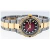 Image 4 : Rolex Mens 18KT Two Tone 1.00ctw Ruby and Diamond DateJust Wristwatch