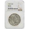 Image 1 : 1935-S $1 Peace Silver Dollar Coin NGC MS64