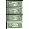 Image 2 : Lot of (4) Consecutive 1957 $1 Silver Certificate Notes Uncirculated