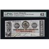 Image 1 : 1863 $100 State of Georgia Note PMG Choice Uncirculated 63EPQ