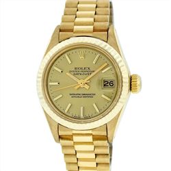 Rolex 18KT Yellow Gold President Ladies Wristwatch