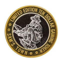 .999 Silver Sam's Town Las Vegas $10 Casino Limited Edition Gaming Token