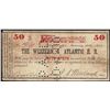 Image 1 : January 20, 1862 Fifty Cents The Western & Atlantic Railroad Note