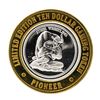 Image 1 : .999 Silver Pioneer Hotel & Gambling Hall $10 Casino Limited Edition Gaming Toke