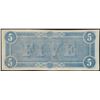 Image 2 : 1864 $5 Confederate States of America Note