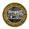 Image 1 : .999 Silver Harveys Lake Tahoe, Nevada $10 Casino Limited Edition Gaming Token