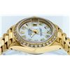Image 8 : Ladies Rolex 18K Yellow Gold Mother Of Pearl Diamond President Wristwatch