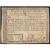 Image 1 : July 2, 1780 $3 Rhode Island Colonial Currency Note