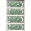 Image 2 : Uncut Sheet of (4) 1976 $2 Federal Reserve STAR Notes