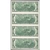 Image 2 : Uncut Sheet of (4) 1976 $2 Federal Reserve STAR Notes