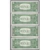 Image 2 : Lot of (4) Consecutive 1957 $1 Silver Certificate Notes Uncirculated