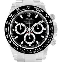 Rolex Cosmograph Daytona Black Dial Chronograph Mens Watch