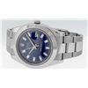 Image 7 : Mens Rolex SS 41MM Blue Baguette Diamond Datejust 2 Oyster Band Wristwatch