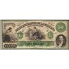 Image 1 : 1800's $50 Citizens Bank of Louisiana Obsolete Note