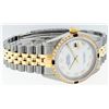 Image 2 : Rolex Mens 14KT Two Tone Gold Sapphire and Diamond Datejust Wristwatch