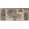 Image 1 : 1800's $10 Canal Bank New Orleans Obsolete Note