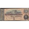 Image 1 : 1864 $5 Confederate States of America Note