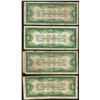 Image 2 : Lot of (4) 1928 Funnyback $1 Silver Certificate Notes