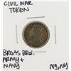 Image 1 : 1863 Civil War Token Broas Bro Army and Navy New York