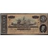 Image 1 : 1864 $20 Confederate States of America Note