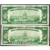 Image 2 : Lot of (2) 1928A $50 Federal Reserve Notes New York