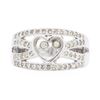 Image 1 : 14KT White Gold 0.50ctw Floating Diamond Ring