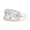 Image 2 : 14KT White Gold 0.50ctw Floating Diamond Ring