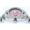 Image 2 : Rolex Ladies Stainless Steel Ruby and Diamond Datejust Wristwatch