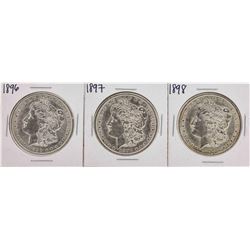 Set of 1896-1898 $1 Morgan Silver Dollar Coins