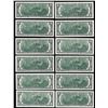 Image 2 : District Set of (12) 1976 $2 Federal Reserve Notes